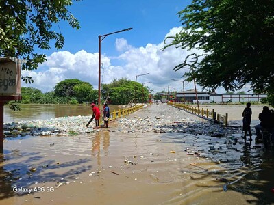 Alerta en Montecristi por crecida del río Yaque del Norte