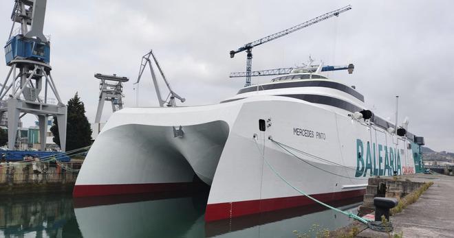 Armón concluye en Gijón su tercer gran ferri rápido para Balearia, con capacidad para 1.200 pasajeros y propulsión a gas