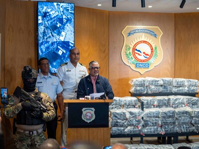 DNCD incauta cargamento de cocaína en Baní