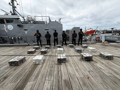 Decomisan 450 paquetes de cocaína y apresan a cuatro venezolanos