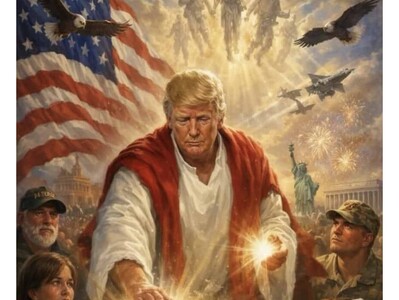 Donald Trump genera polémica con imagen de Jesucristo