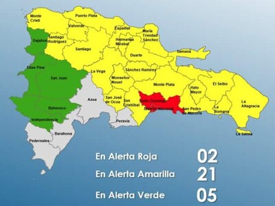 El Distrito Nacional en alerta roja por las lluvias