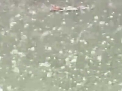 Fuertes lluvias y granizadas en el Gran Santo Domingo