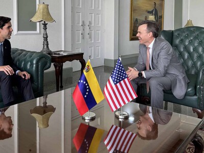 John Barrett, jefe de misión diplomática de EE. UU., llega a Venezuela
