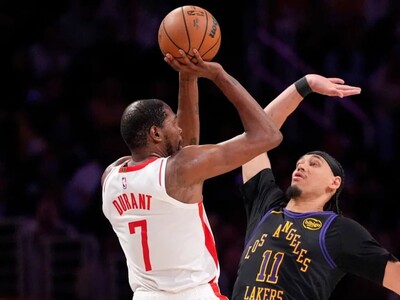 NBA: Rockets no tendrán a Kevin Durant ante los Lakers