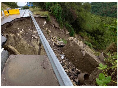 Socavón deja incomunicada a San José de Ocoa