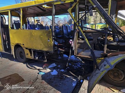 Tres muertos en ataque con drones contra un minibús en Ucrania