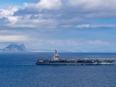 USS Gerald R. Ford despliegue récord regresa a su base