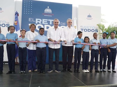 Abinader entrega tres techados escolares en el Gran Santo Domingo