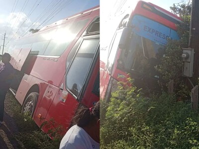 Accidente múltiple en autopista Duarte involucra transporte provincial