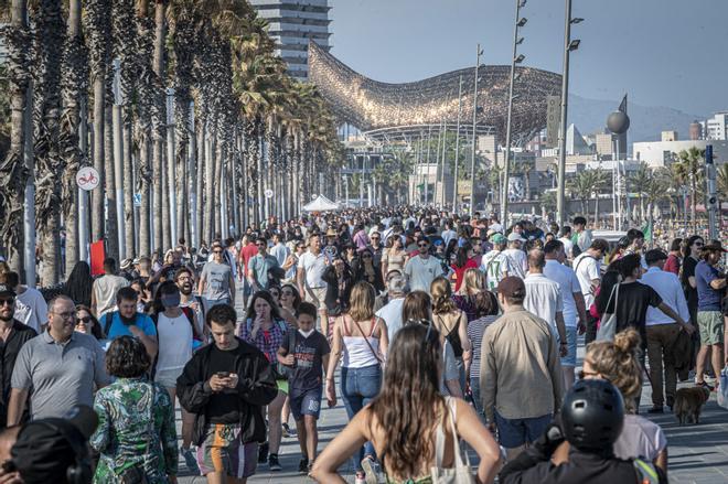 Cada noche en un hotel de tres estrellas de sol y playa catalán recibe una ayuda implícita de seis euros: el 80% beneficia a turistas extranjeros
