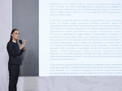 Claudia Sheinbaum habla de reflexión del papa León XIV sobre IA