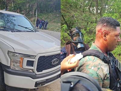Cuatro agentes heridos en protesta contra minería en San Juan