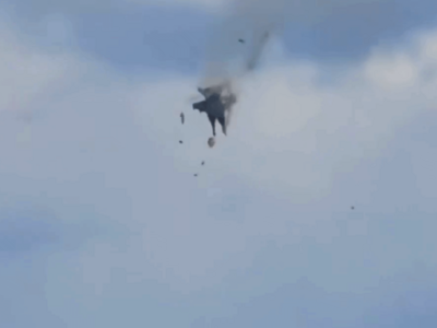 Cuatro tripulantes eyectaron a salvo tras choque de aviones en Idaho