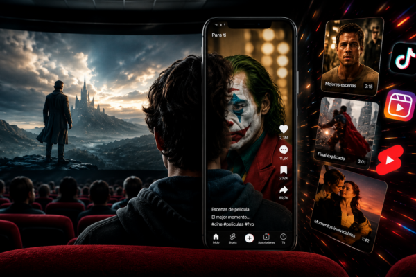 De Hollywood a TikTok: el cine convertido en clips de 30 segundos