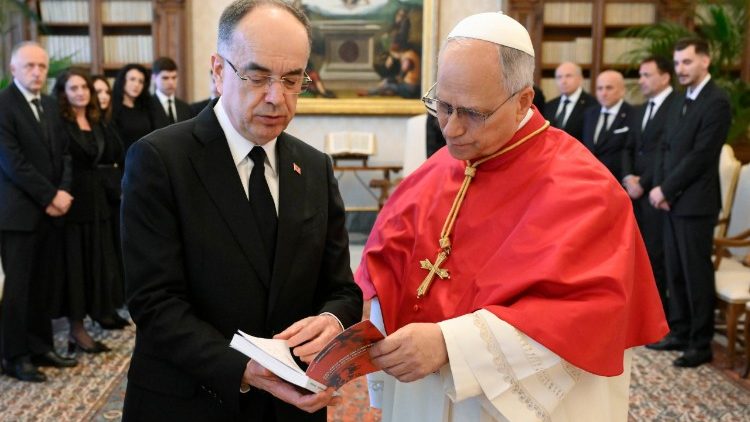 El Papa León XIV recibe en audiencia al Presidente de la República de Albania