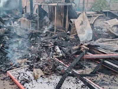 Incendio en vivienda El Seibo causa la muerte de un adulto mayor