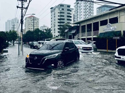 Inundaciones en Santo Domingo tras aguacero intenso y tormentas