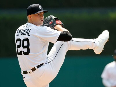 MLB: Tarik Skubal enfrentó bateadores en práctica de bateo en vivo