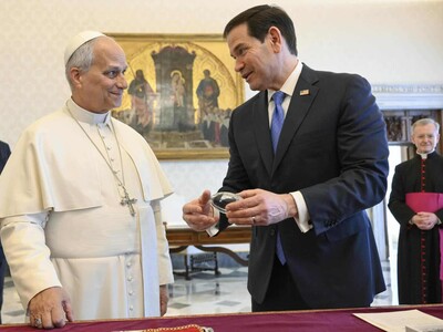Marco Rubio manifiesta ante papa León XIV su "compromiso" por la paz