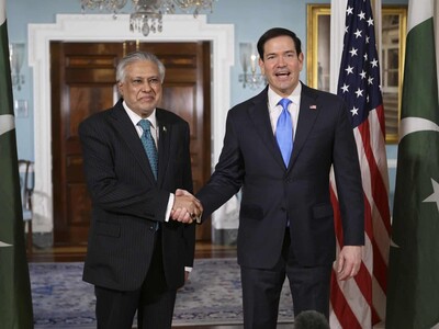 Marco Rubio recibe al canciller de Pakistán en medio de negociaciones