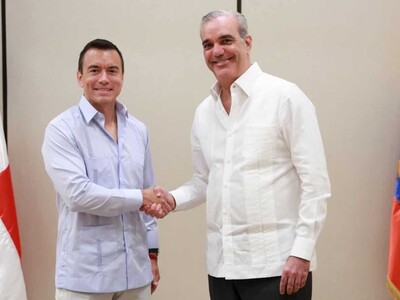 Presidente de Ecuador visita RD por acuerdo comercial