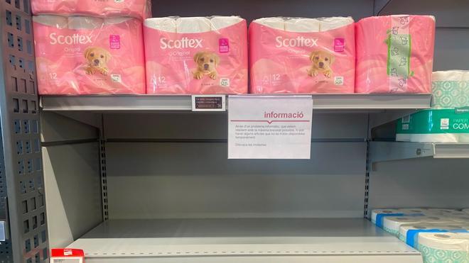 Bon Preu desvela el motivo de las estanterías vacías en sus supermercados: "Requiere algunos días"