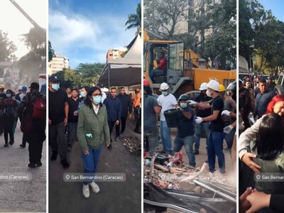 Delcy Rodríguez visita La Guaira, epicentro de los dos terremotos