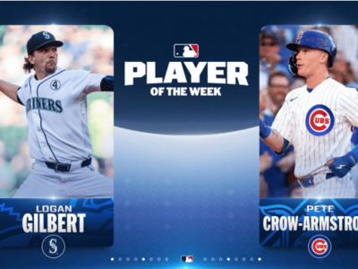 MLB: Crow-Armstrong y Gilbert jugadores de la semana