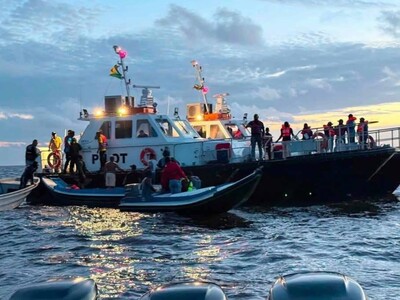 Aumenta número de rescatados tras naufragio de ferry en Guyana