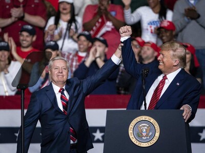 Donald Trump lamenta muerte del senador Lindsey Graham