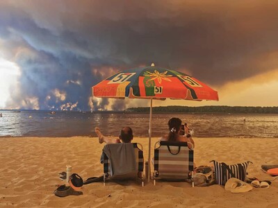 El impacto de la foto de AFP de los incendios en Francia