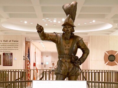 Florida inaugura una estatua de Ponce de León