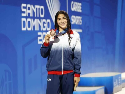 Jiannis Amores pudo nada por otros país, pero eligió RD, ganó bronce