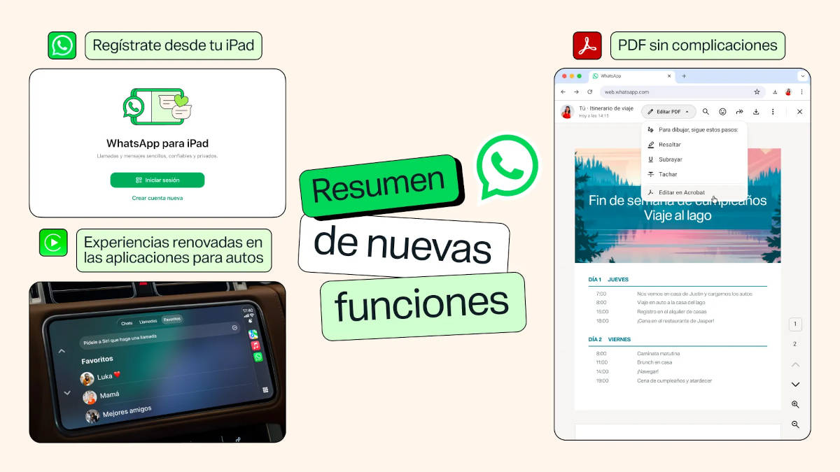 WhatsApp estrena cuatro novedades muy útiles