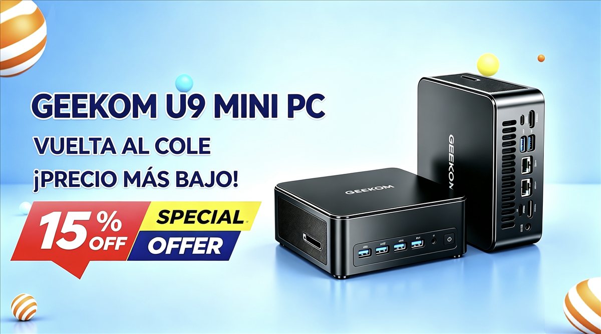 GEEKOM IT13 Max Mini PC con 15% de descuento: el Intel U9 que aspira a mejor relación calidad-precio en la vuelta al cole