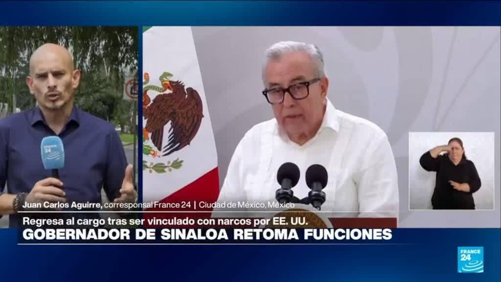 Gobernador de Sinaloa retoma funciones tras acusaciones de narcotráfico por EE. UU.