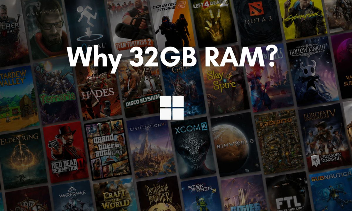 Microsoft elimina la recomendación de los 32 GB de RAM para PCs de juegos con Windows 11