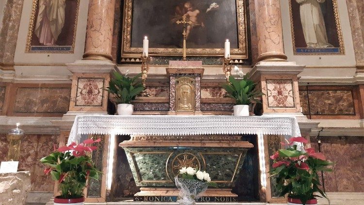 Reliquias de Santa Mónica: hallazgo histórico en la iglesia de Sant'Aurea