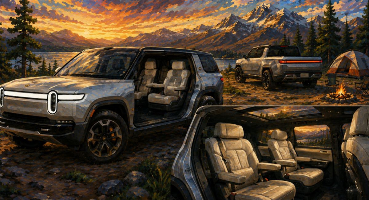 Rivian añade los asientos capitán al R1S 2027 y simplifica la gama para acercarla al R2