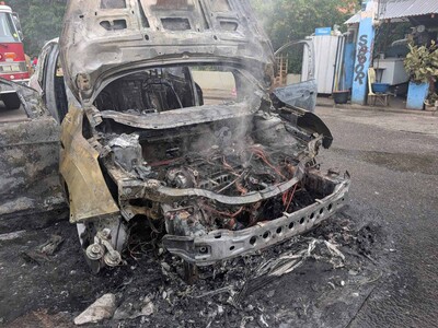 Yipeta con más de 15 haitianos se incendia en Dajabón