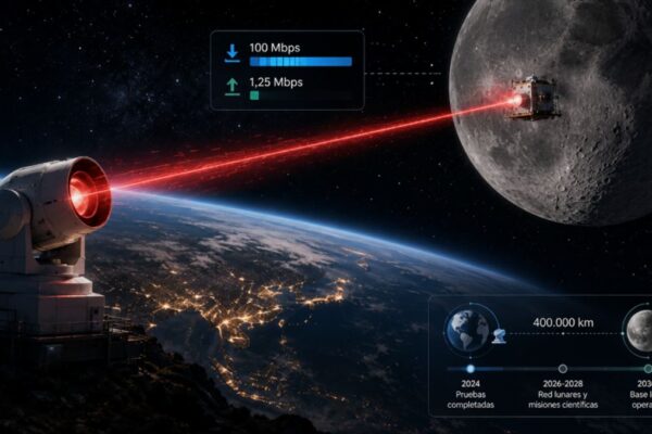 **China establece un enlace láser bidireccional Tierra-Luna a 100 Mbps tras un año de pruebas**