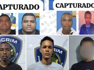 Cinco fugitivos más buscados son capturados en Santo Domingo Este