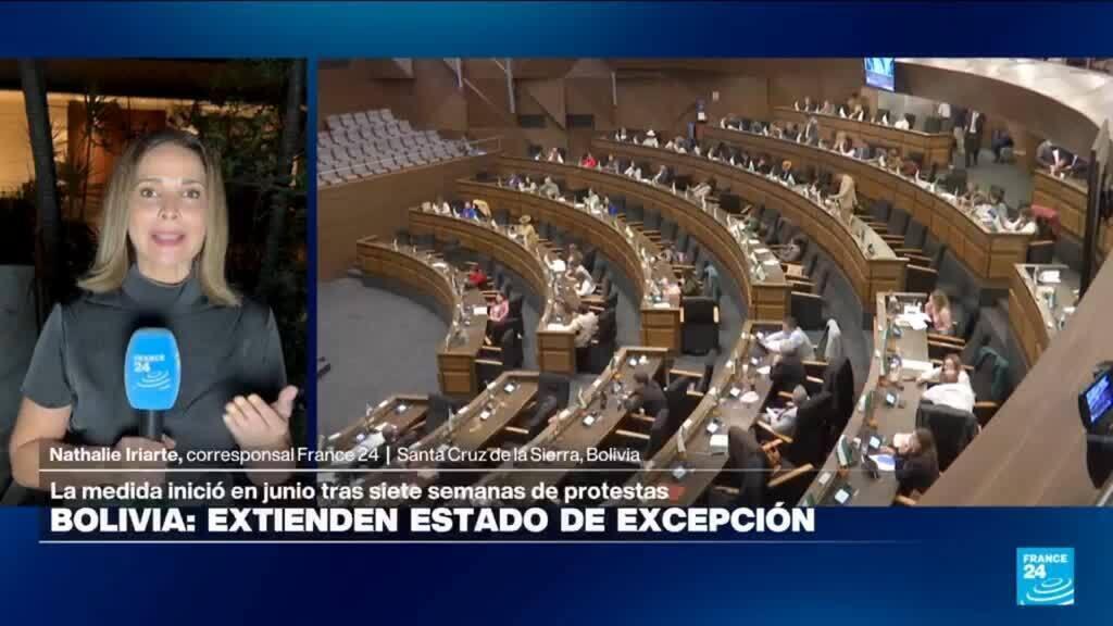 El Parlamento de Bolivia extiende el estado de excepción por 90 días