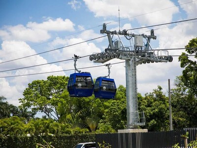 El Teleférico de Los Alcarrizos se encuentra fuera de servicio por mantenimiento preventivo