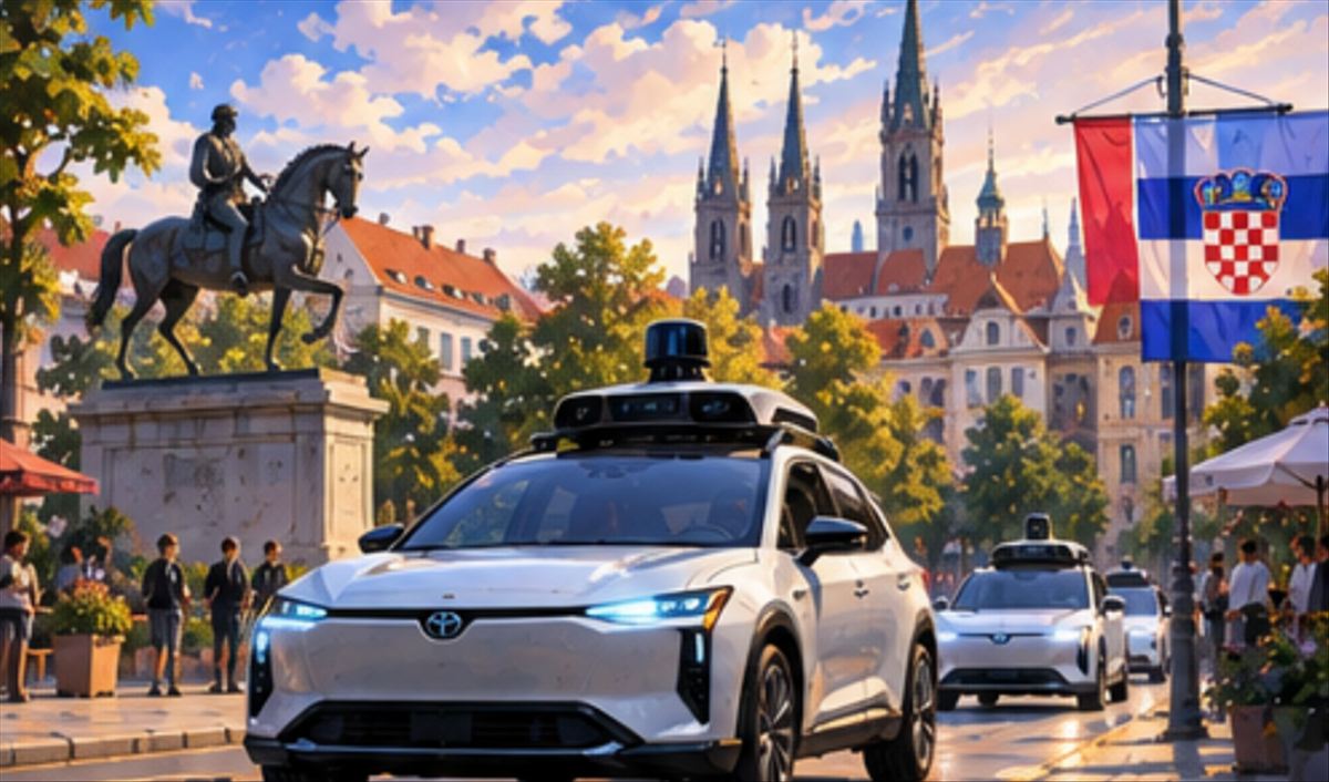 El primer robotaxi sin conductor de Europa comienza a operar en Zagreb