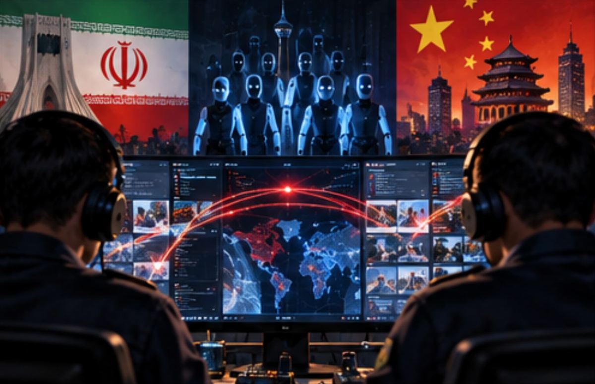 Irán y China utilizan inteligencia artificial autónoma para campañas de influencia sin intervención humana