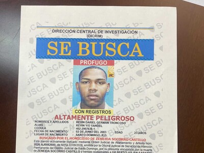 La Policía identifica a Kevin Dariel Germán Troncoso como presunto autor del ataque a Julián Oro Duro