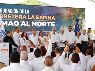 Rehabilitan carretera Las Espinas-Jamao al Norte con inversión de 6.3 millones de dólares