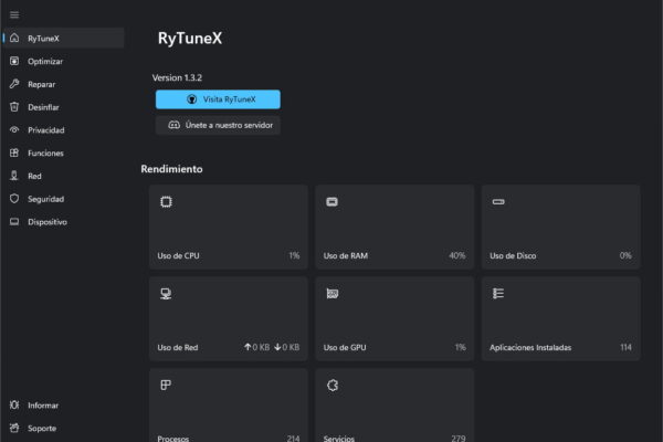 RyTuneX: la herramienta gratuita para optimizar y personalizar Windows
